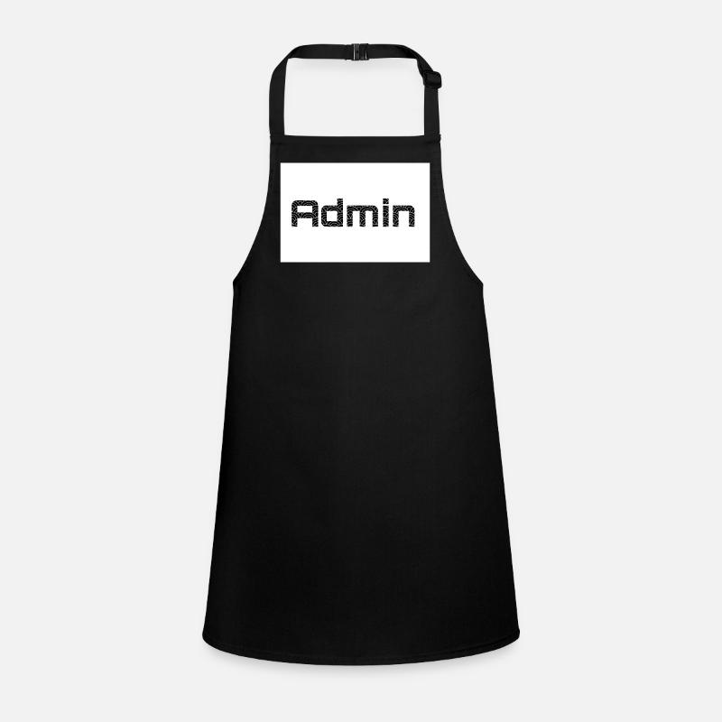 ADMIN Blackwords/WhiteBackround Schürze für Kinder