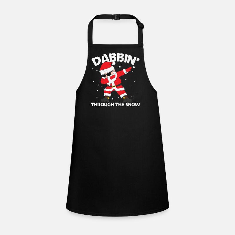 Dapping Trought the Snow- Dapping Santa Claus Children's Apron