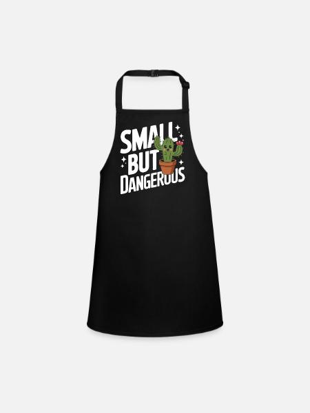 Cactus Cacti Desert Plant - Children's Apron - black - Front