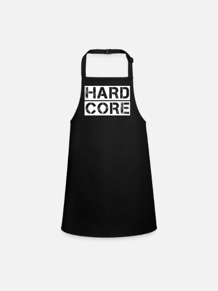 Typographie du Grunge Hardcore - Tablier Enfant - noir - Devant