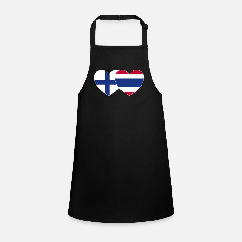 Finlande Thaïlande Drapeau Coeur Tablier Enfant