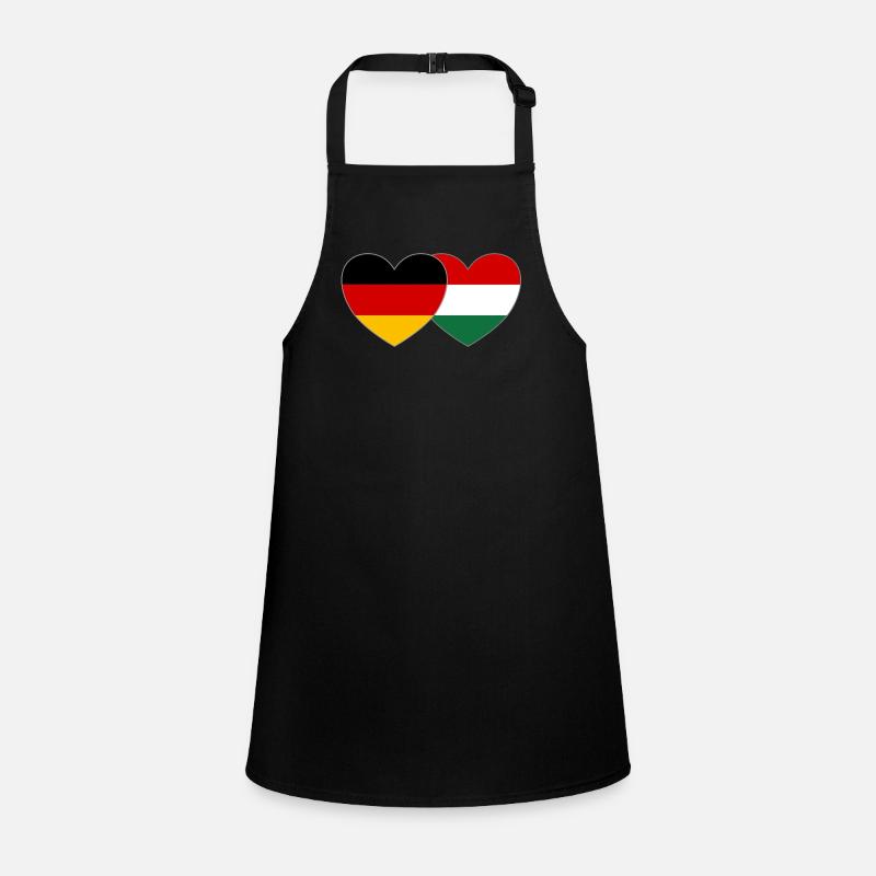 Germany Hungary Heart Flag Children's Apron