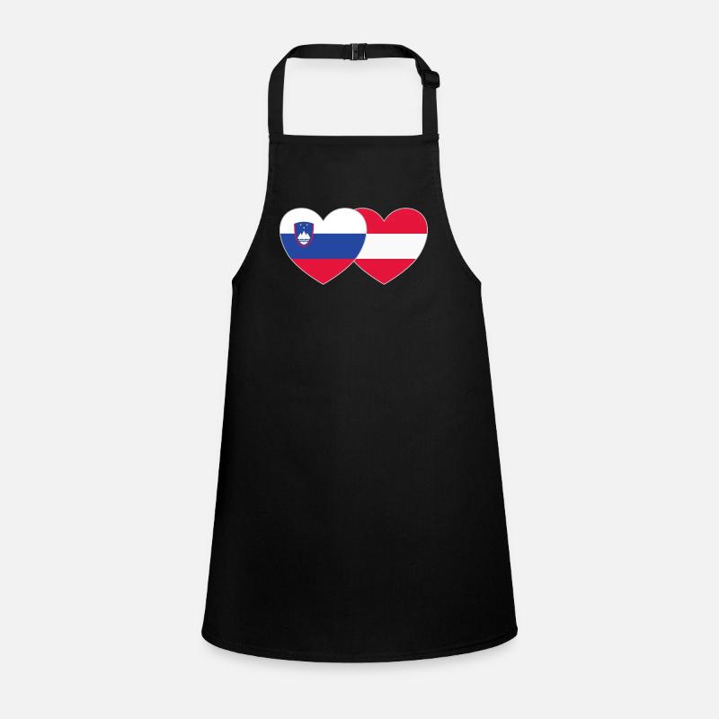 Slovenia Austria Flag Heart Children's Apron
