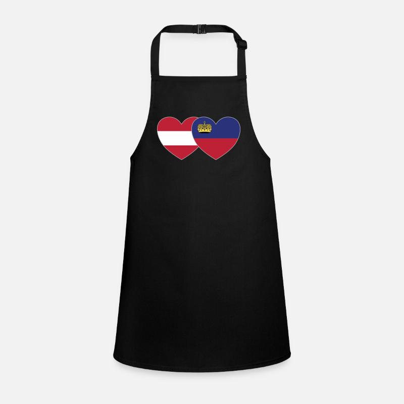 Autriche Liechtenstein Drapeau Coeur Tablier Enfant