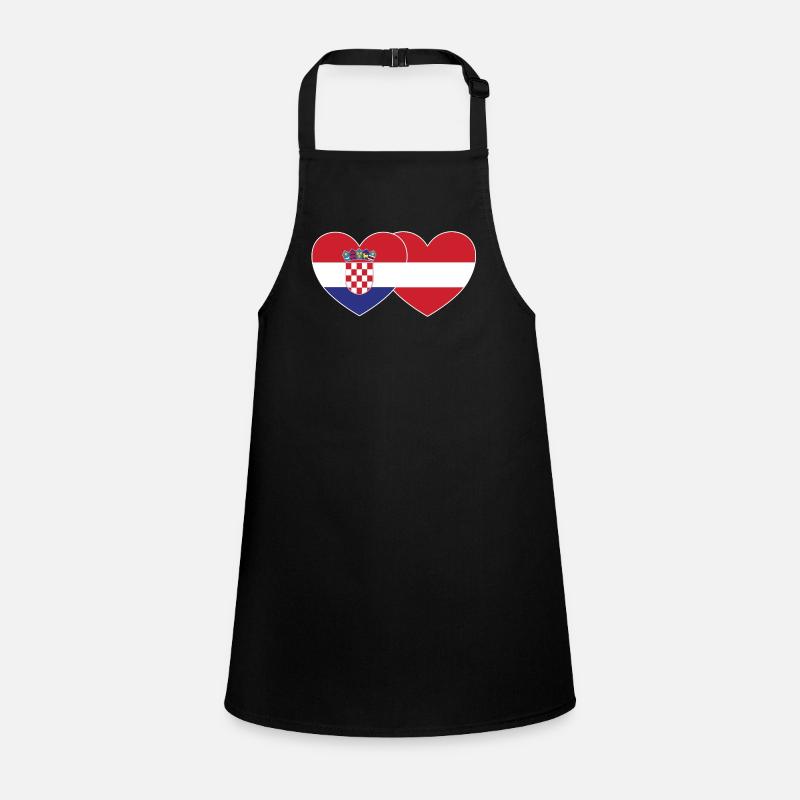 Croatie Autriche Flag Coeur Tablier Enfant