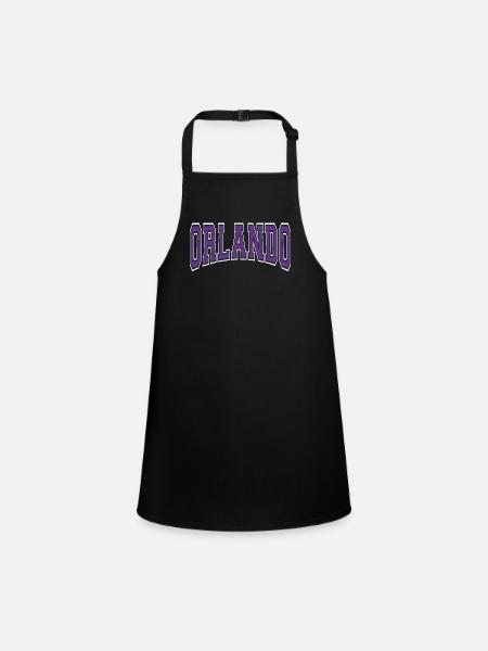 Orlando - Children's Apron - black - Front