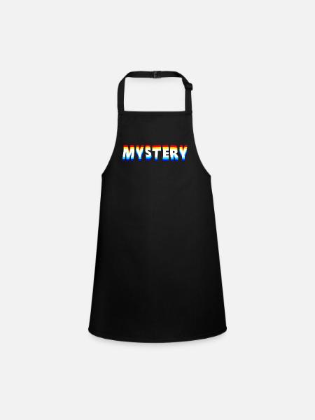 Mystery - Children's Apron - black - Front