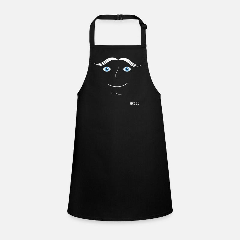 Face design good vibes hello Children's Apron