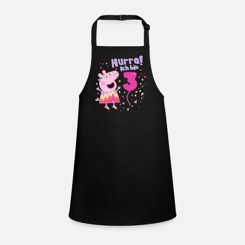 Peppa Pig Yippee 3rd Birthday Outfit Children's Apron