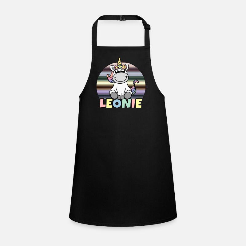 Leonie Nom de la licorne Tablier Enfant