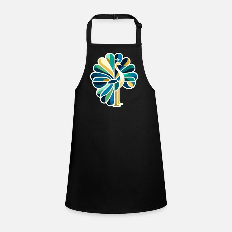 Paon abstrait aux couleurs vives Tablier Enfant