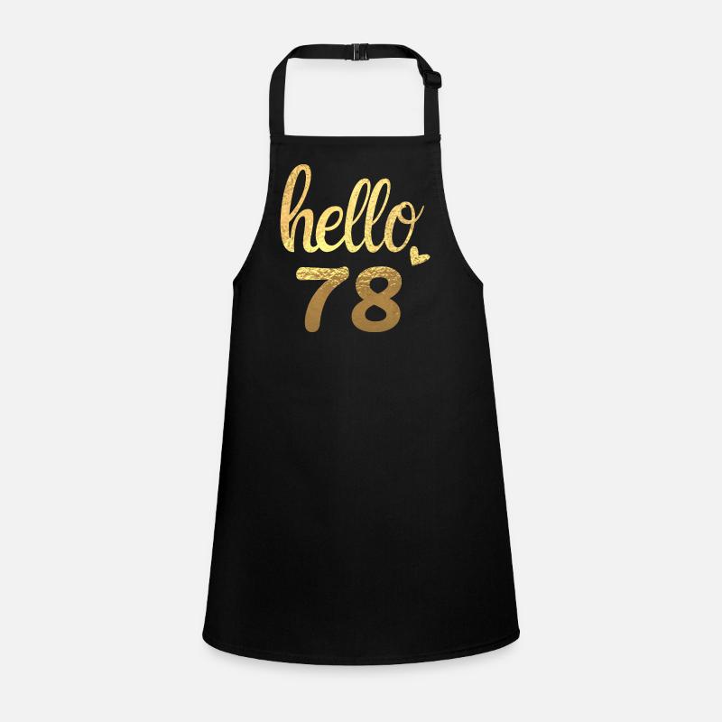 Hello 78 gold Children's Apron