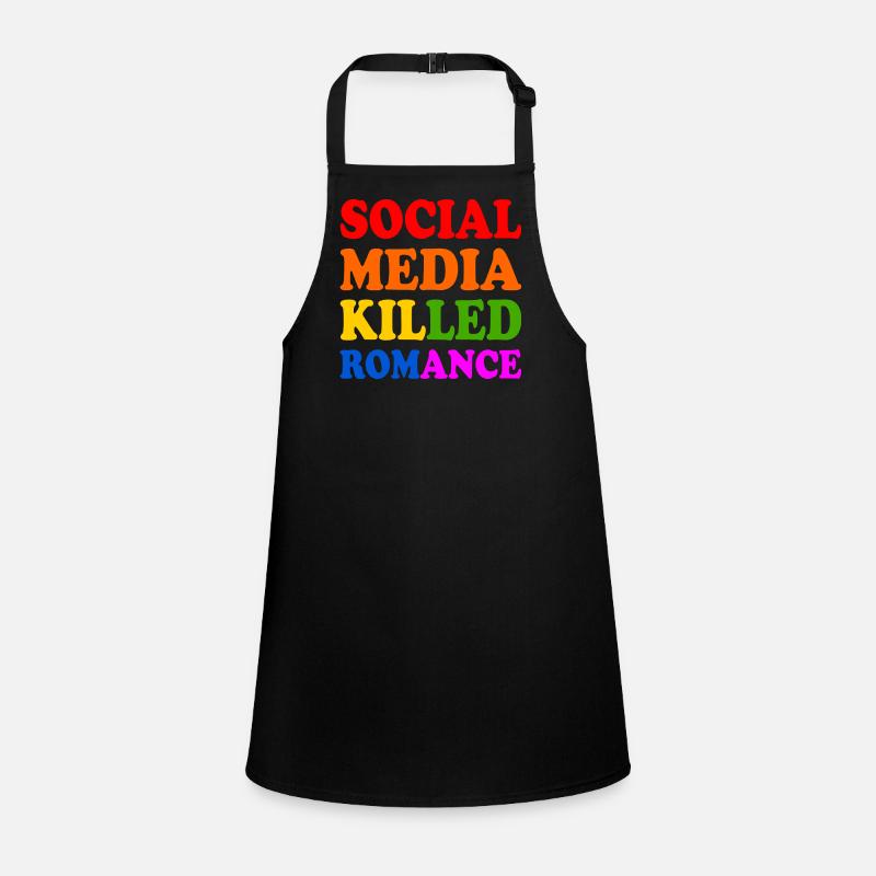 social media killed romance Schürze für Kinder