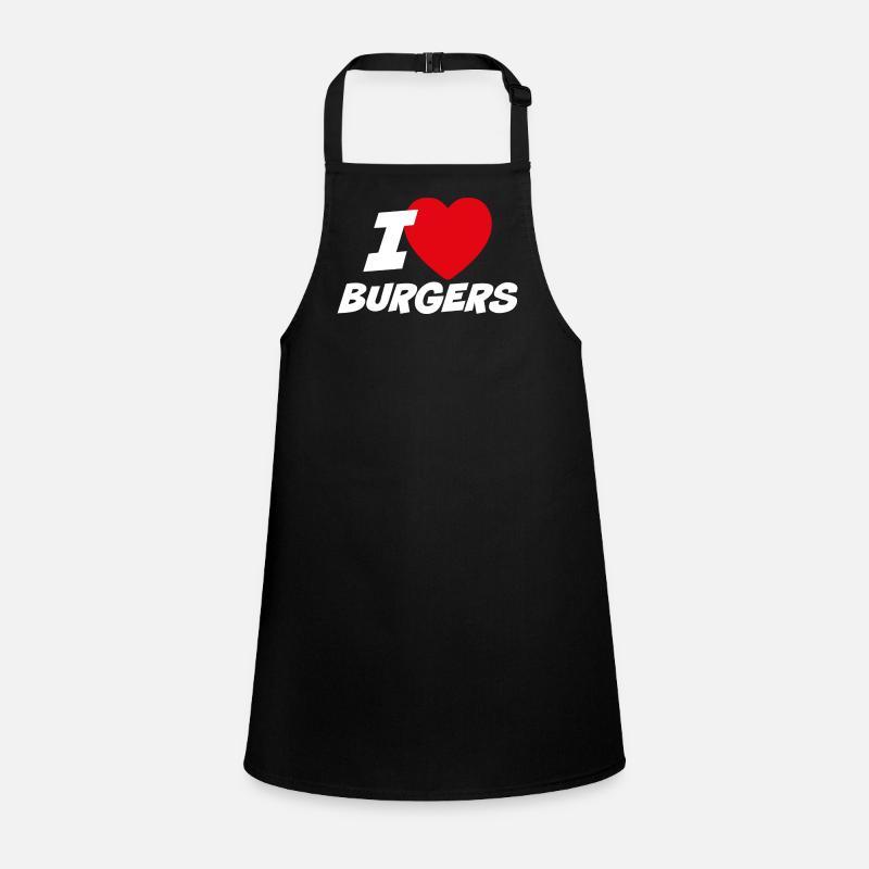 Ich liebe Burger Schürze für Kinder