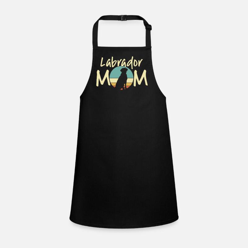 Labrador Mom Retro Sunset Design Children's Apron