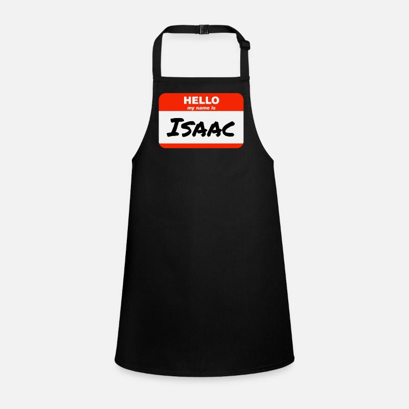 Bonjour, je m’appelle Isaac Étiquette Nom Étiquette Tablier Enfant