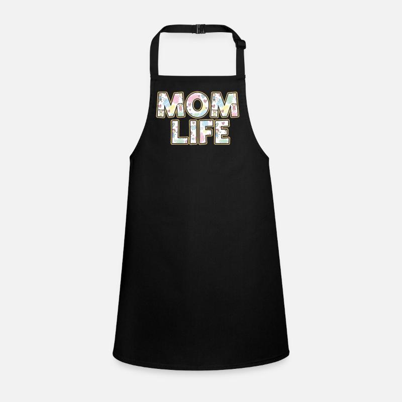 Mom Life Pastel Hearts Scribble Children's Apron