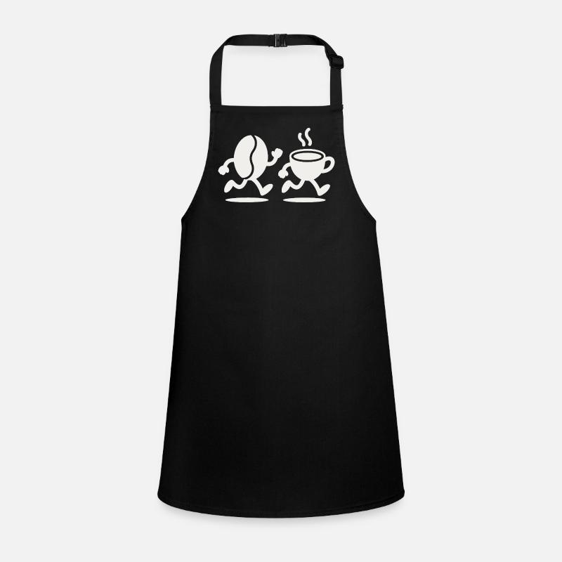 Caffeine Sprint: Bean & Cup Run Children's Apron