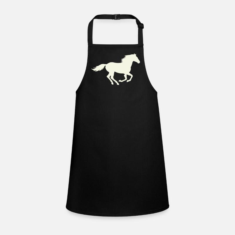 Jumping Stallion Silhouette Children's Apron