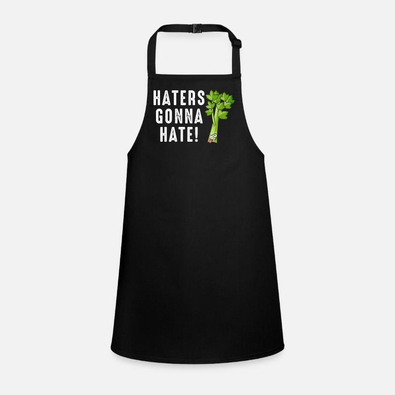 Haters Gonna Hate Celery Cartoon Children's Apron