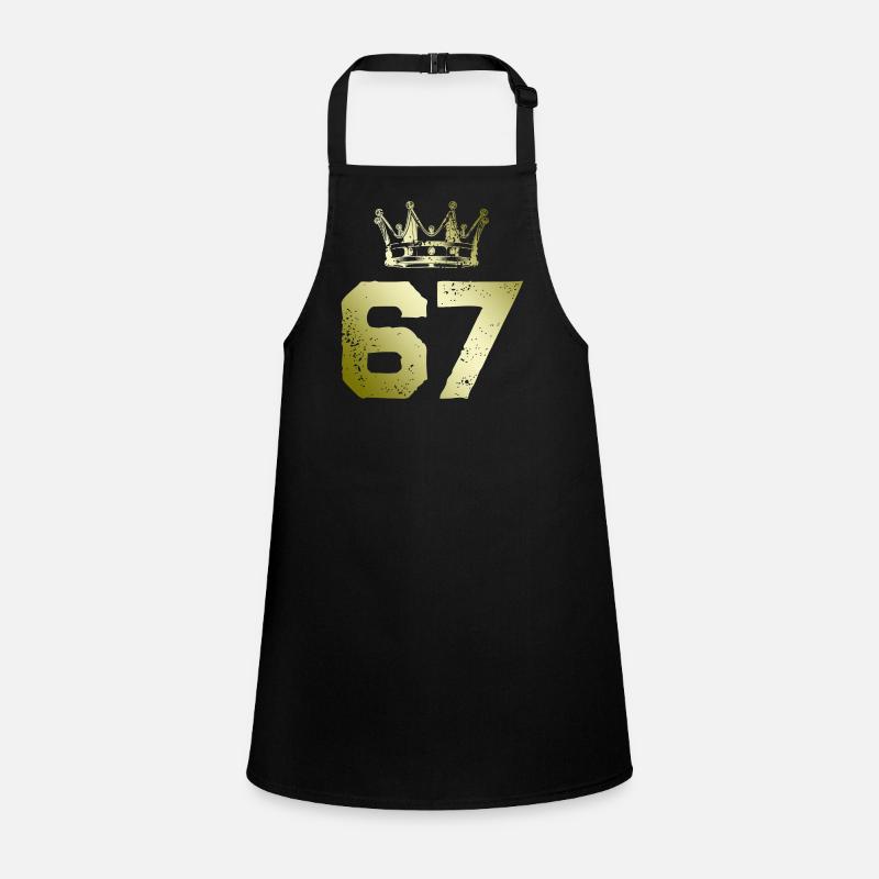 67 Number crown Children's Apron