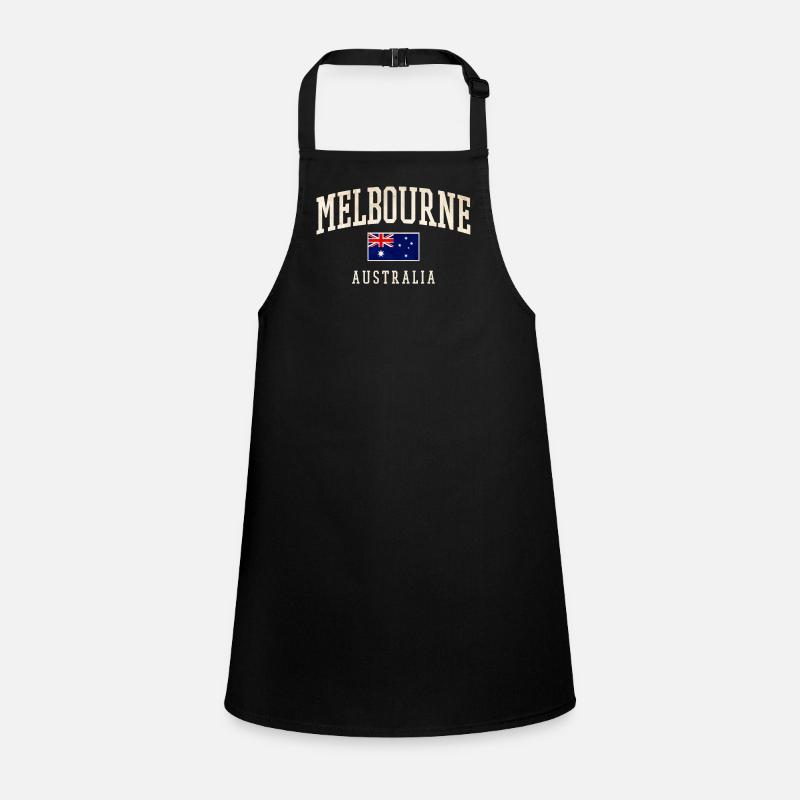 Melbourne Australia Design with Flag Children's Apron