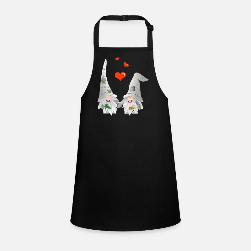 zwei graue Zwerge Schürze für Kinder