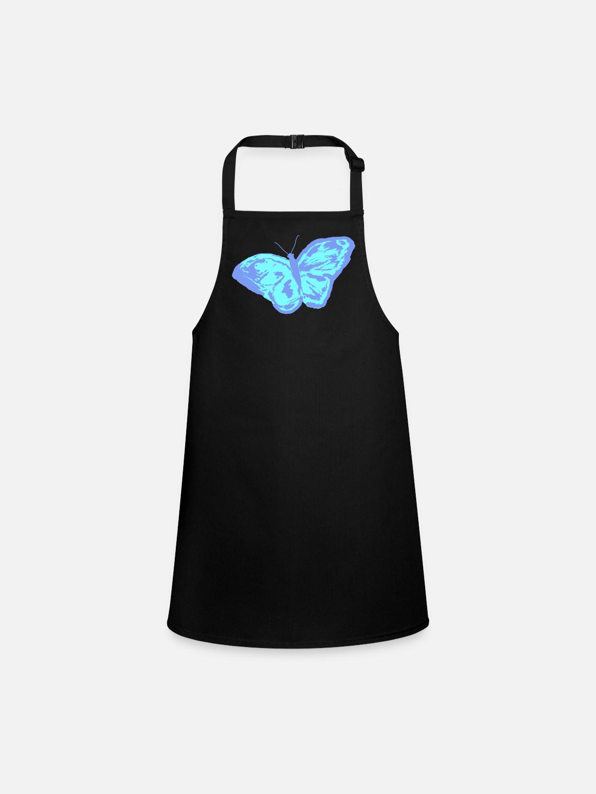 Papillon - Tablier Enfant - noir - Devant