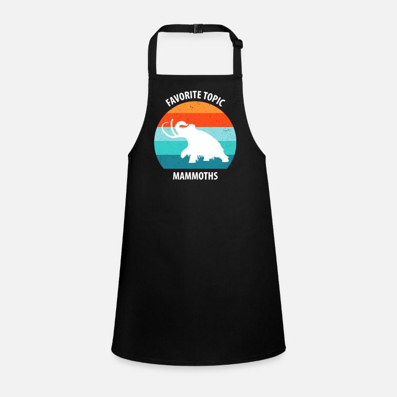 Funny Mammoth Stone Age Ice Age Design Prehistoric Children's Apron
