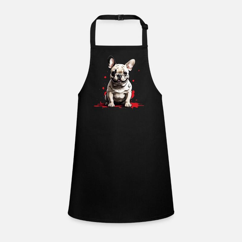 CHIEN BOULEDOGUE FRANÇAIS - Tablier Enfant - noir