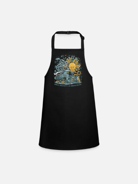 World Creativity and Innovation Day - Children's Apron - black - Front
