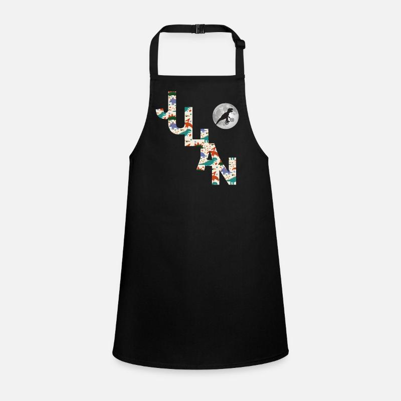 JULIAN - Beautiful boy name with dinosaur Children's Apron