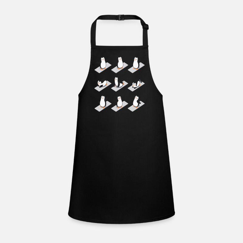 Pingouin Yoga Drôle Tablier Enfant