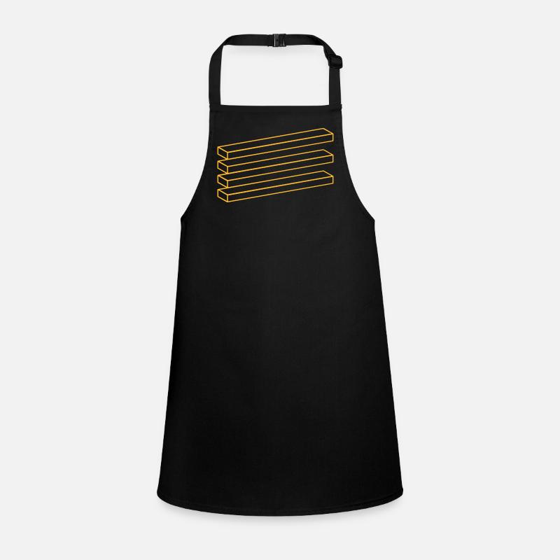 Optical Illusion Geometry Minimalist Puzzle Children's Apron