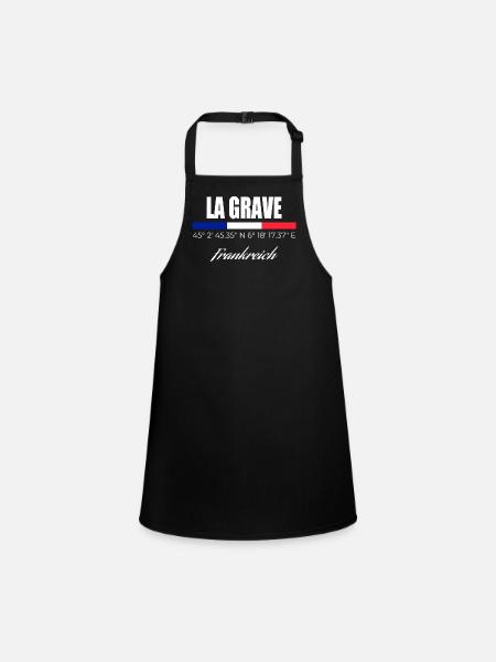 La Grave - Children's Apron - black - Front