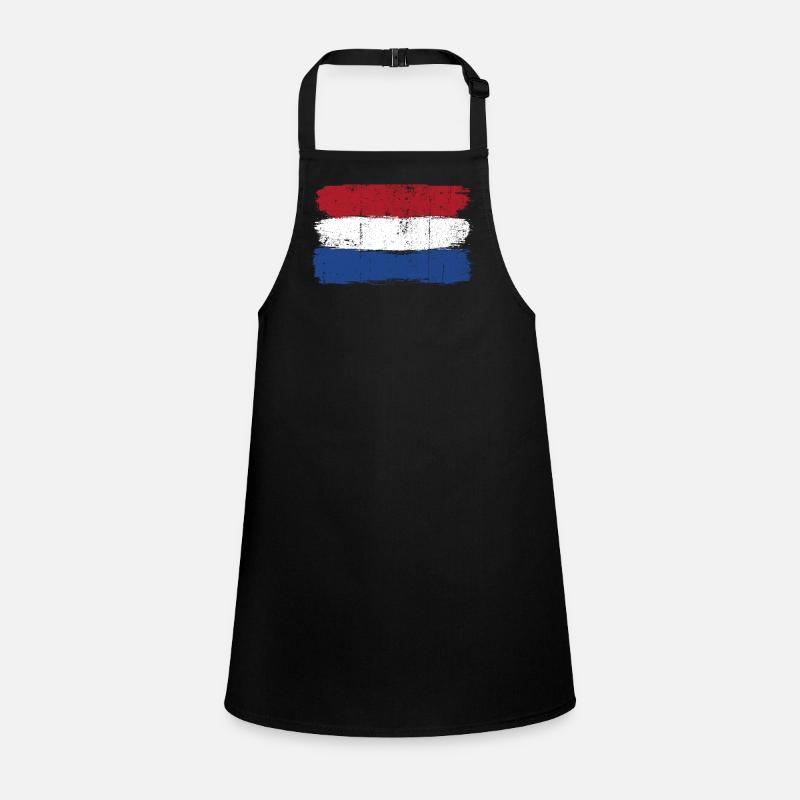 Dutch Flag Brush Strokes Children's Apron