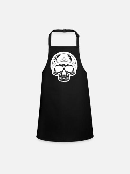 Skeleton Biker - Tablier Enfant - noir - Devant