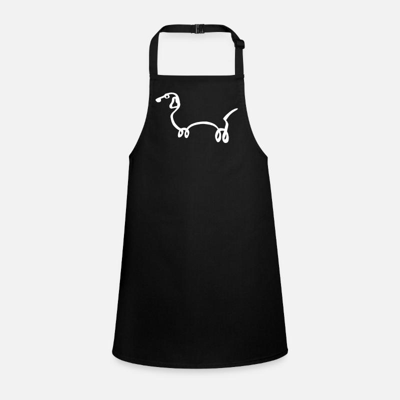 Esquisse du chien blanc Tablier Enfant