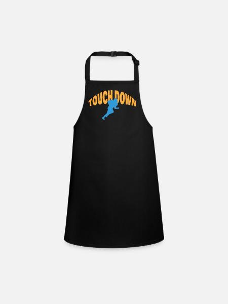 TOUCH DOWN - Children's Apron - black - Front