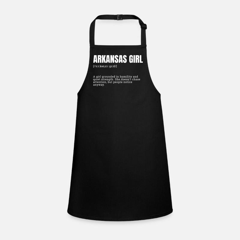 Typographie de Arkansas Girl Bold Tablier Enfant