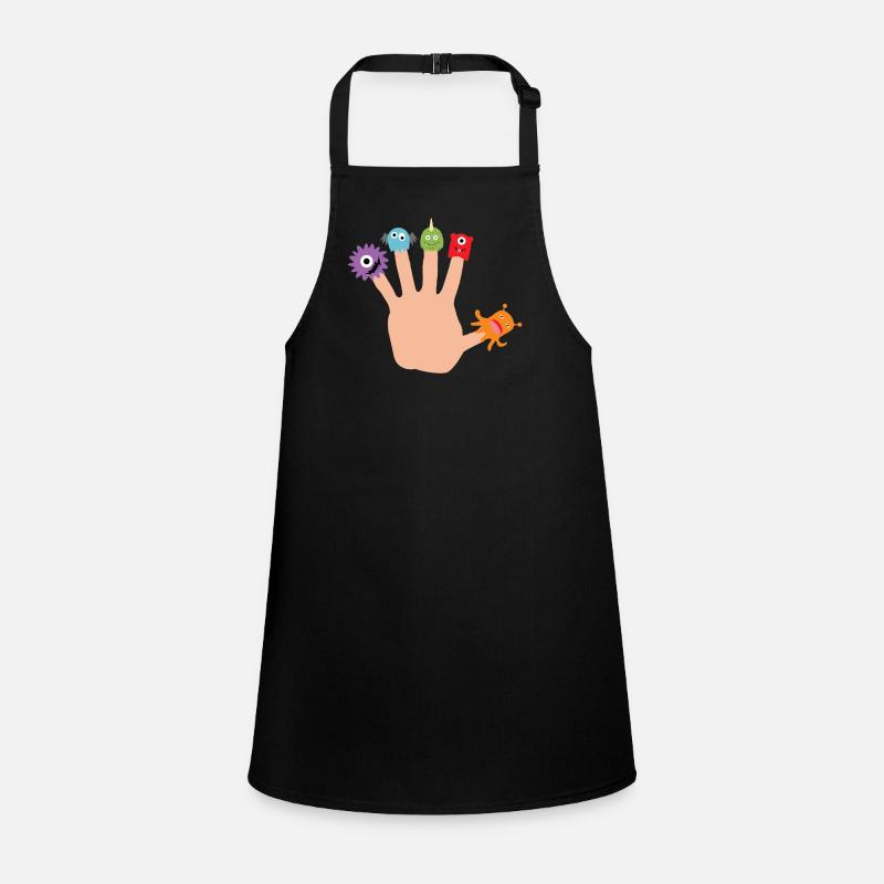 Five Finger Monsters Halloween Kids Gift Idea Children's Apron