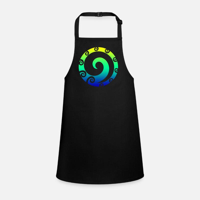 Maori Koru Art Polynesian Tribal Tattoo Gift Children's Apron
