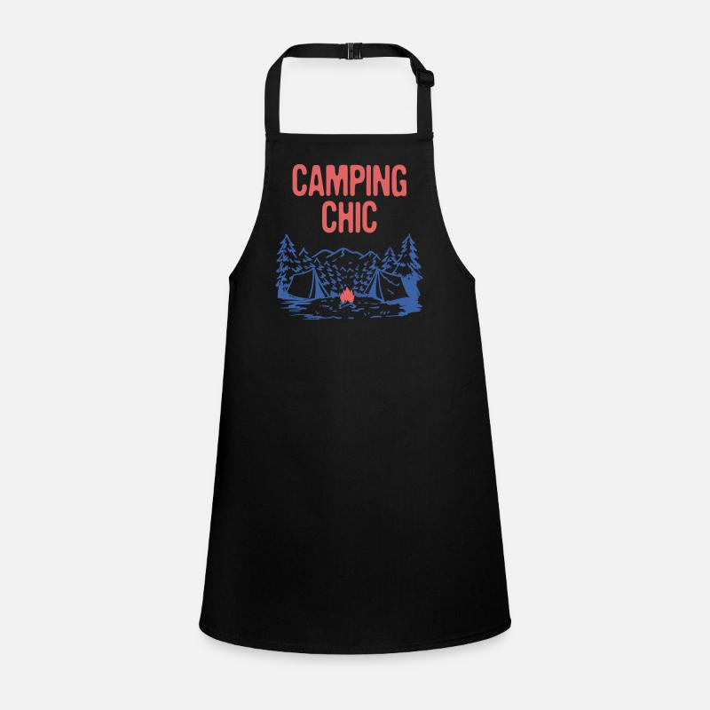 Camping Chic Summer Camper Tropical Camp Couples Children's Apron