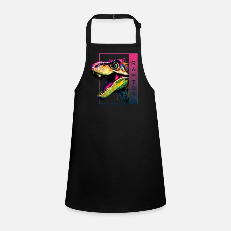 Dynamic Velociraptor - Roaring Raptor Artwork Children's Apron