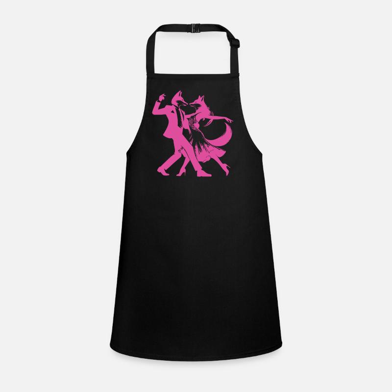 Cool dance design with stylish dance couple Children's Apron
