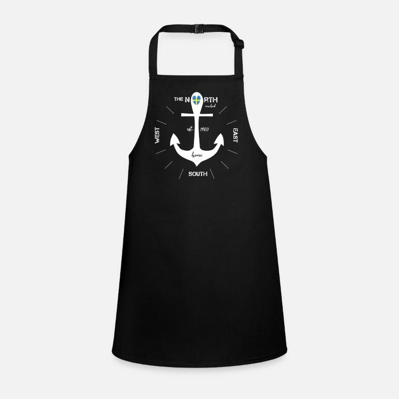 Anchor Compass Sweden Scandinavia Children's Apron