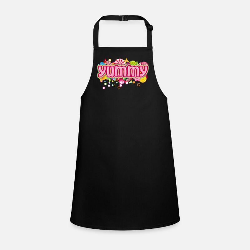 Yummy – candy-colored typography for those with a sweet tooth Children's Apron