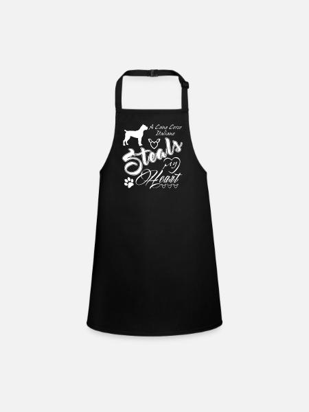 Cane Corso Italiano Steals - Children's Apron - black - Front