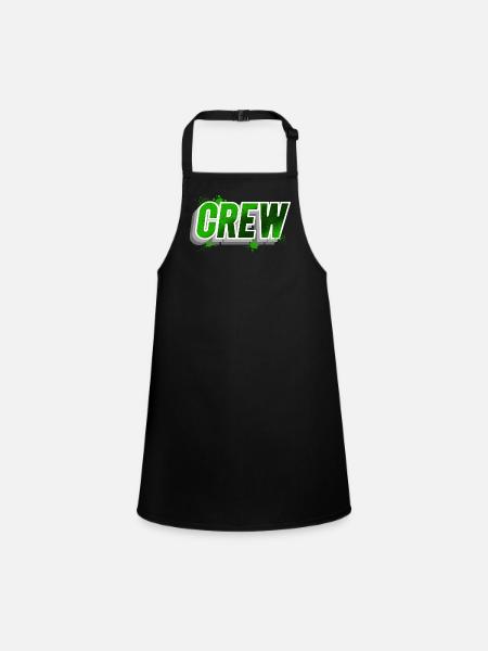 crew - Children's Apron - black - Front