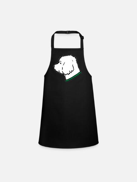 DD4 2 - Children's Apron - black - Front